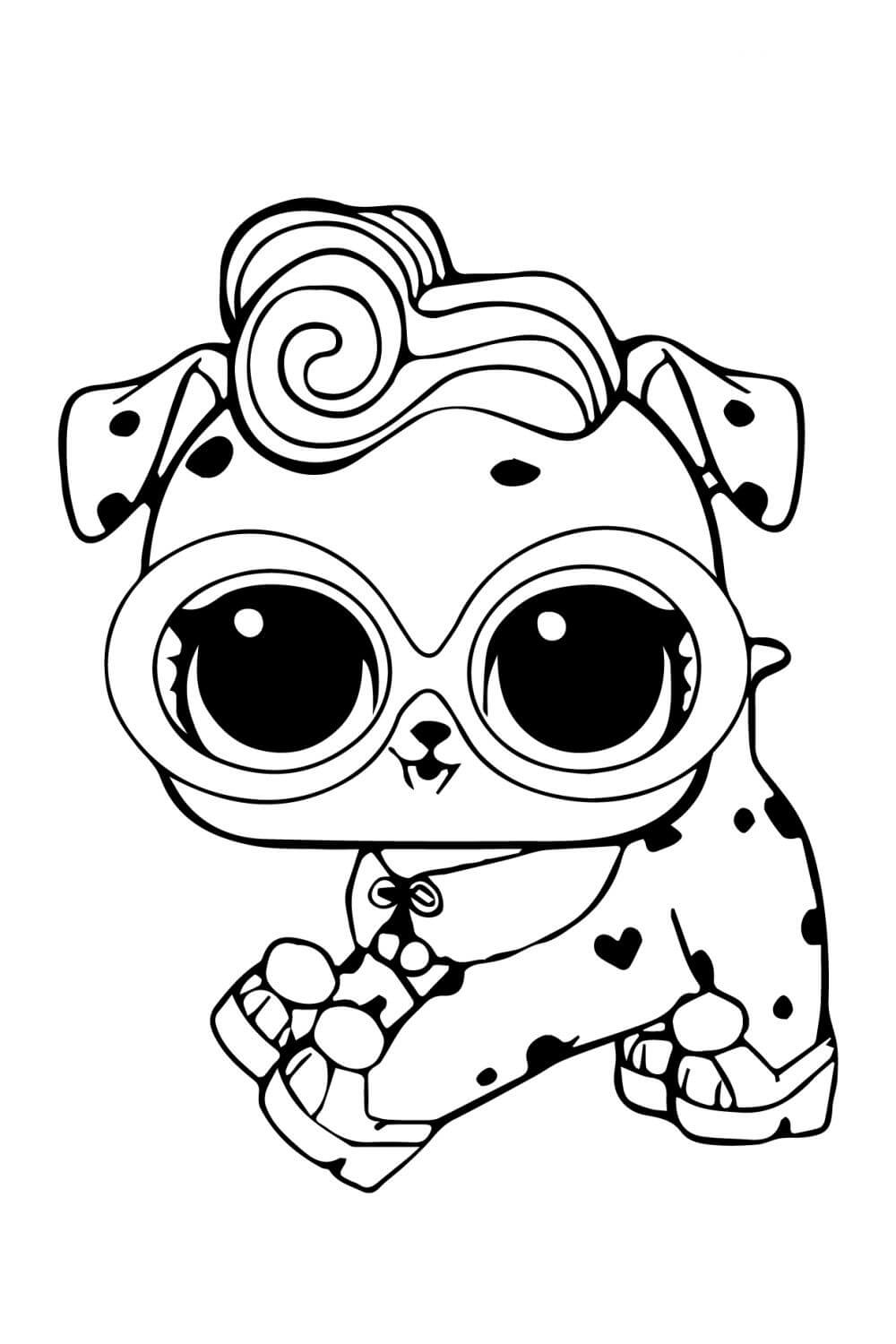 Pintar Desenho de LOL Surprise Kitty Queen LIL Sis LOL Pet