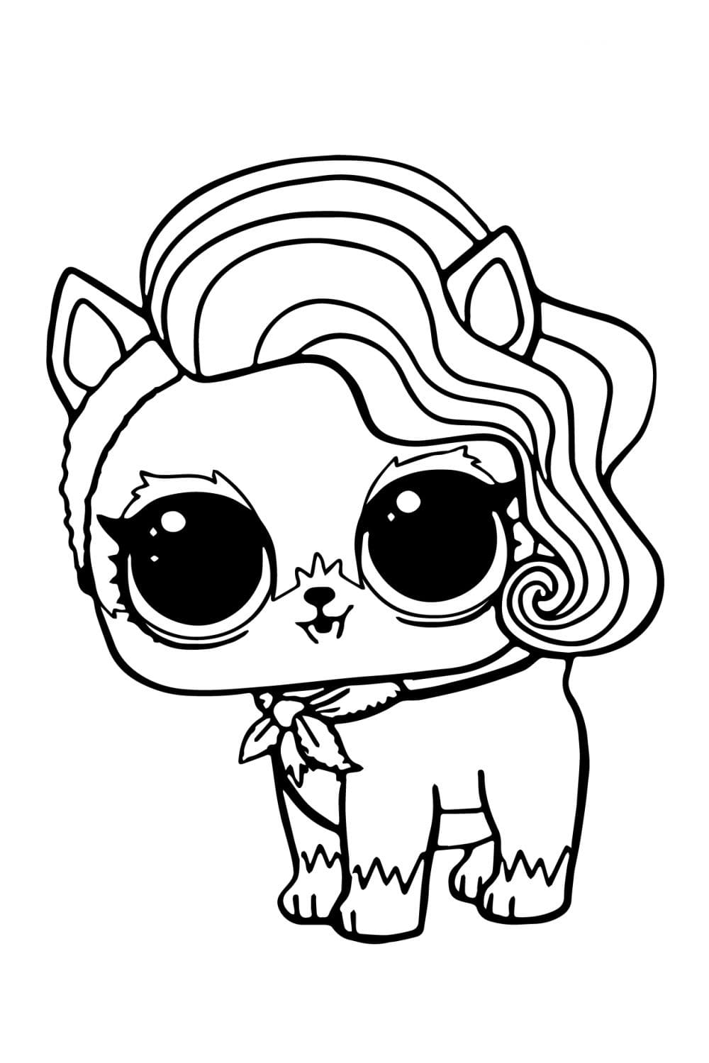 38+ awesome pictures Lol Cat Coloring Pages - L O L Surprise Dolls
