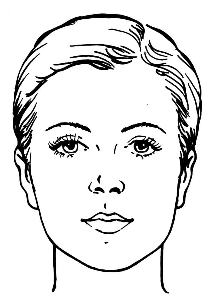 Lady Face - Coloring Pages