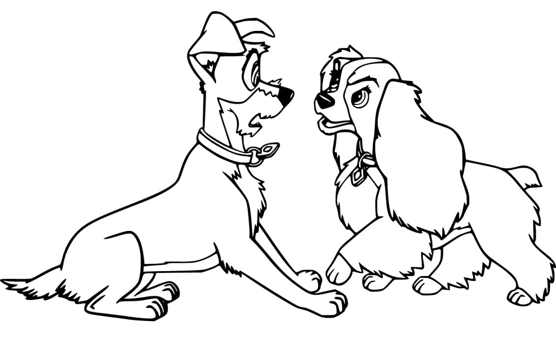 Lady and Si and Am Coloring Page - Free Printable Coloring Pages for Kids