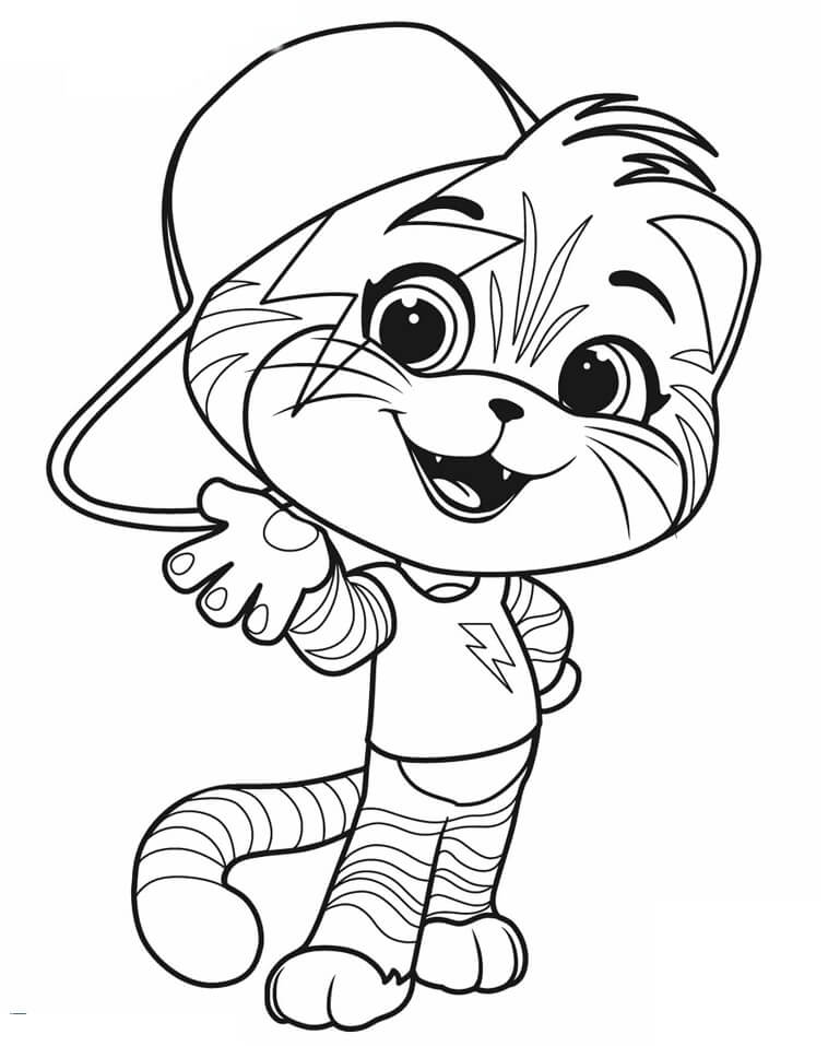 Lampo from 44 Cats Coloring Page - Free Printable Coloring Pages for Kids