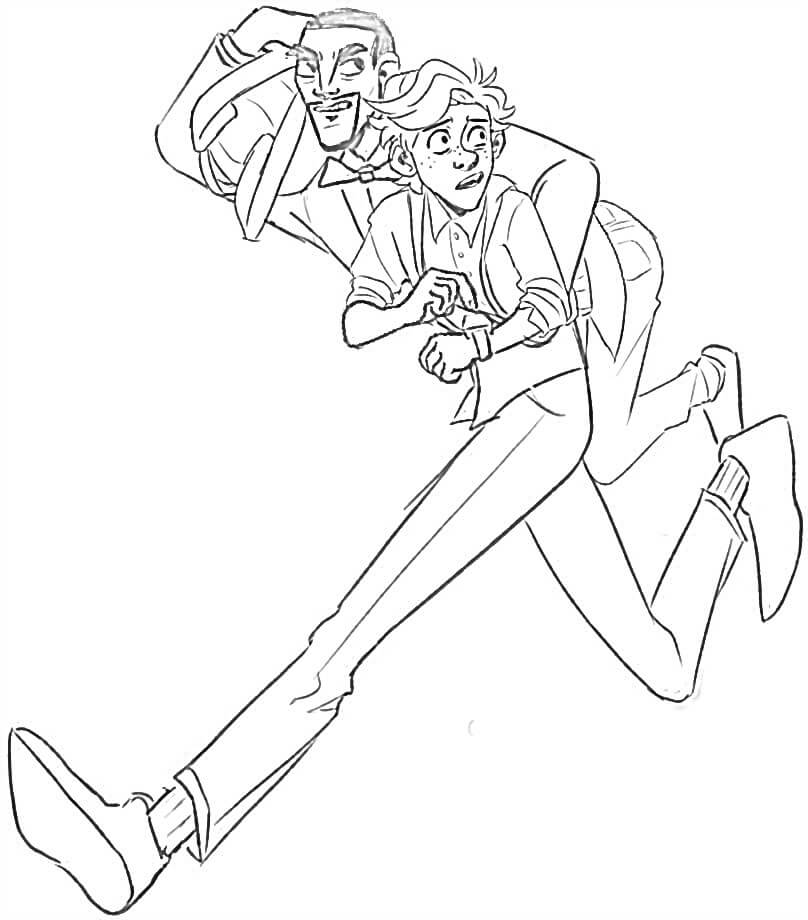 Lance Sterling Spies In Disguise Coloring Page - Free Printable
