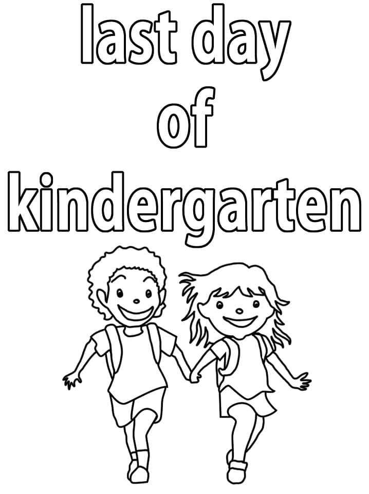 Kindergarten Coloring Page