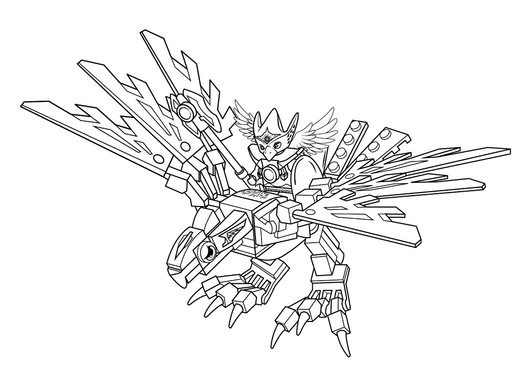 lego chima eagle legend beast coloring page  free printable