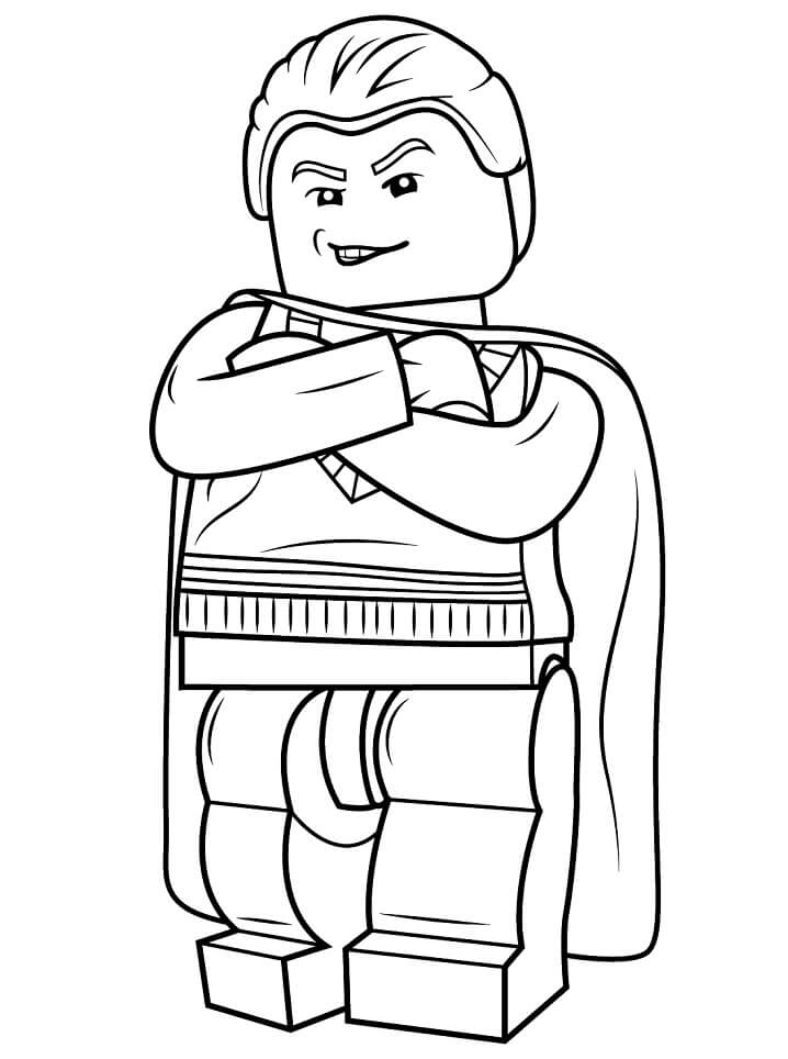 Lego Draco Malfoy Coloring Page Free Printable Coloring Pages For Kids