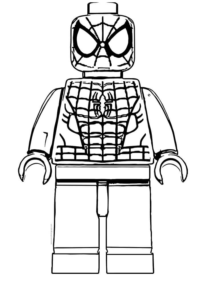Lego Spiderman Coloring Page - Free Printable Coloring Pages for Kids