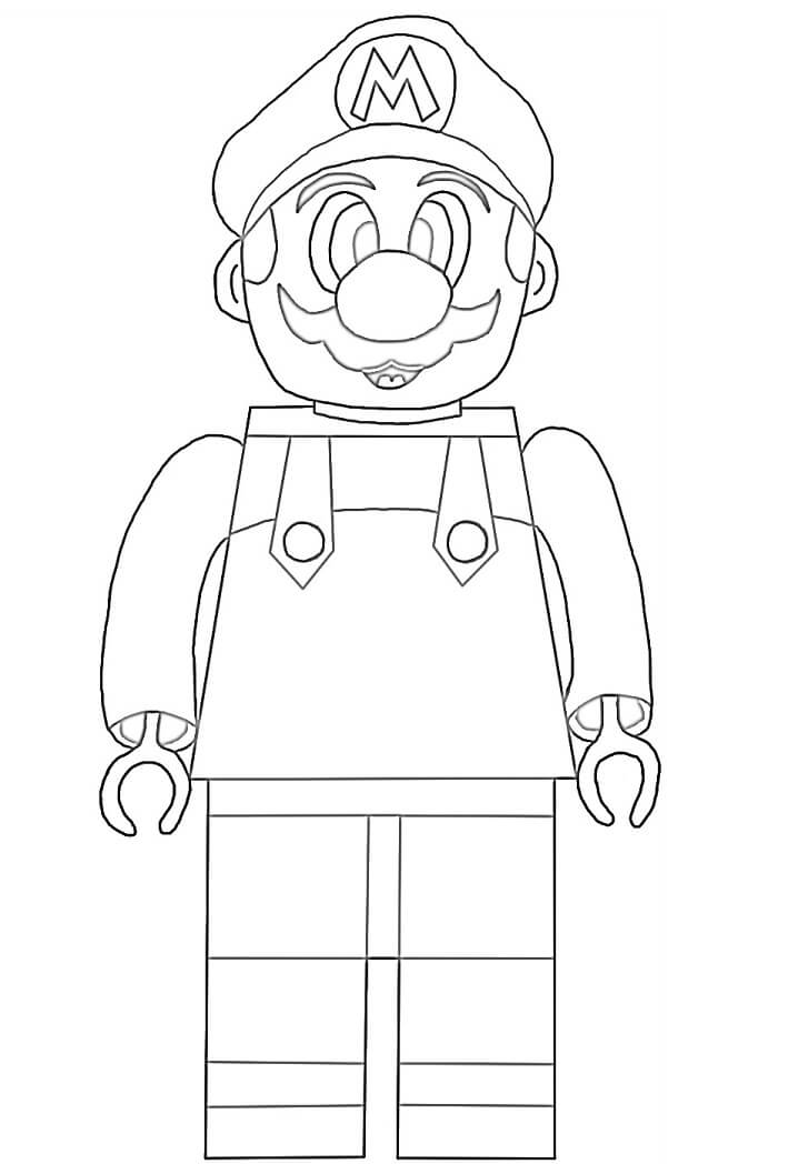 Lego Super Mario 1 Coloring Page Free Printable Coloring Pages for Kids