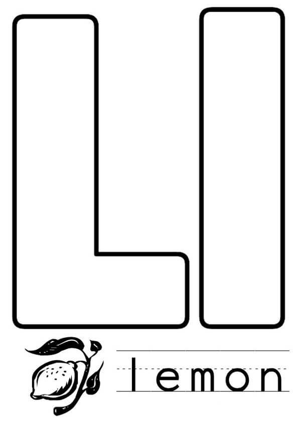 Letter L Coloring Pages Free Printable Coloring Pages for Kids