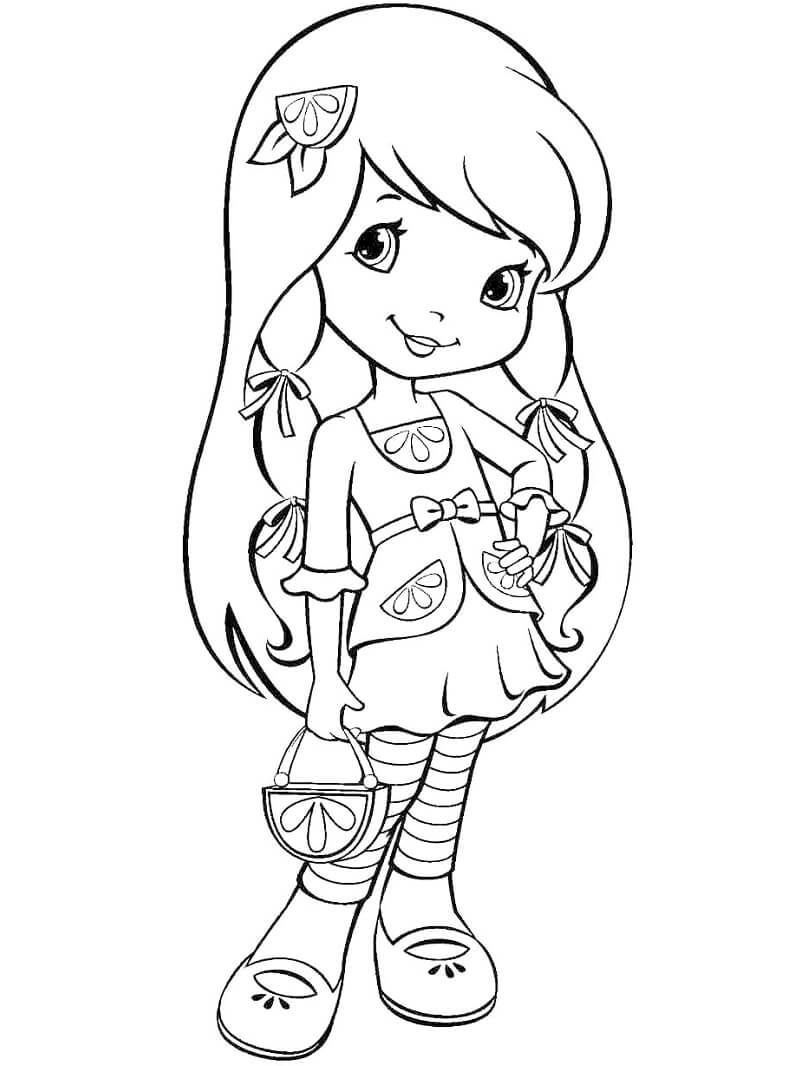 Strawberry Shortcake and Friends Coloring Page - Free Printable