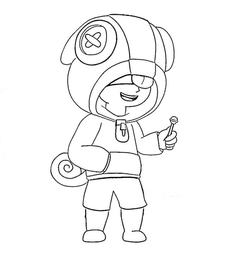 brawl stars leon coloring pages