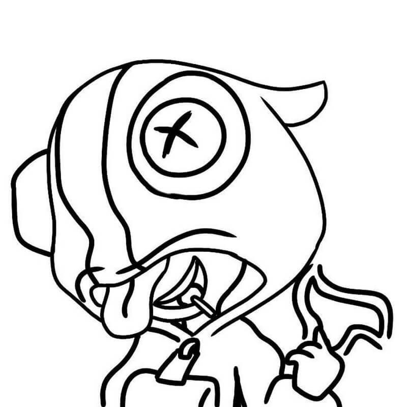 Leon Brawl Stars Coloring Pages - Free Printable Coloring Pages for Kids