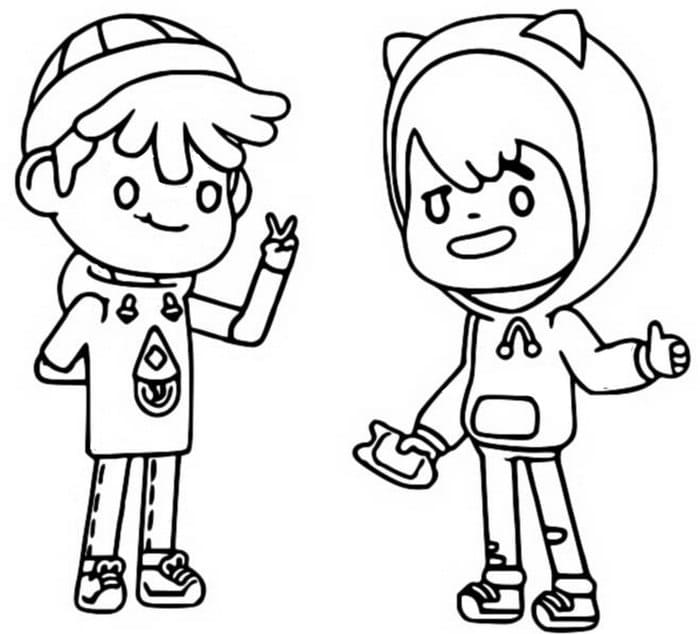 GIRL X BOY in Toca Life World 