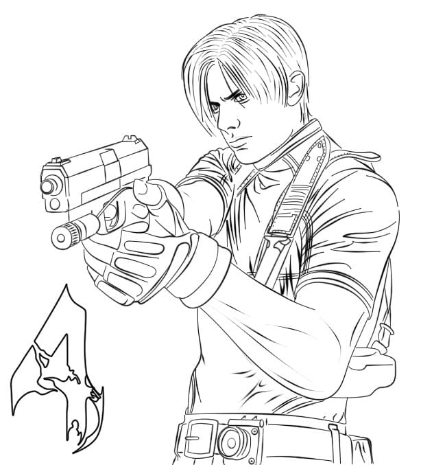 Lady Dimitrescu Resident Evil Coloring Page - Free Printable Coloring