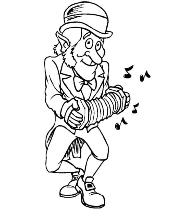 Leprechaun Playing Music