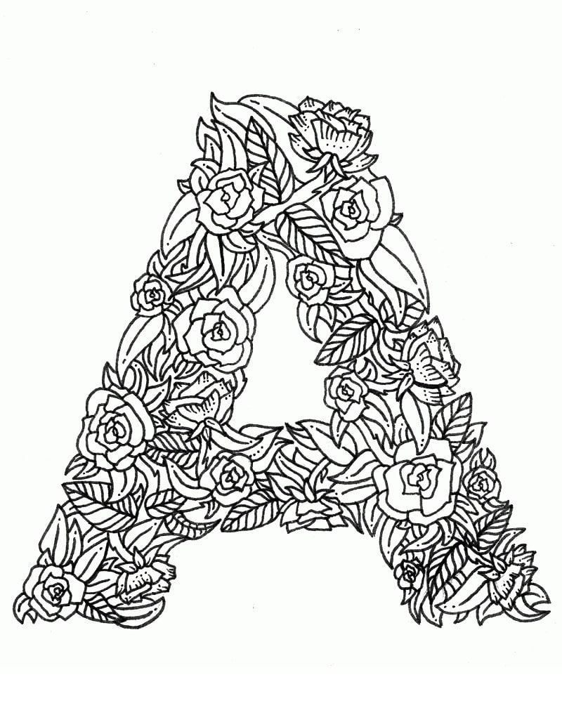 letter a 1 coloring page free printable coloring pages for kids