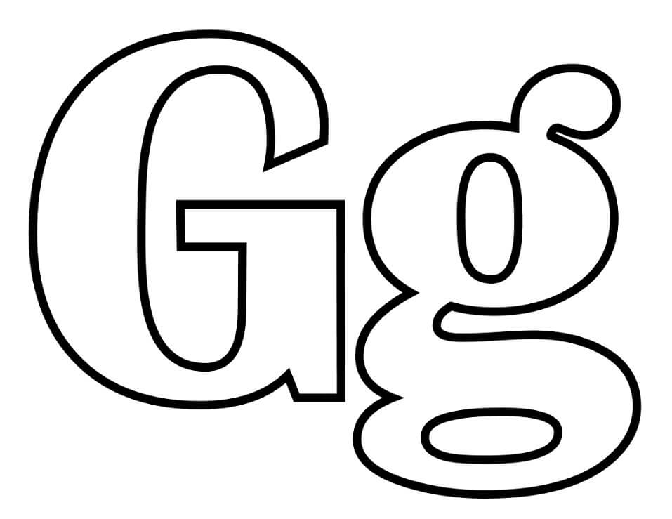 Letter G Coloring Pages Free Printable Coloring Pages For Kids