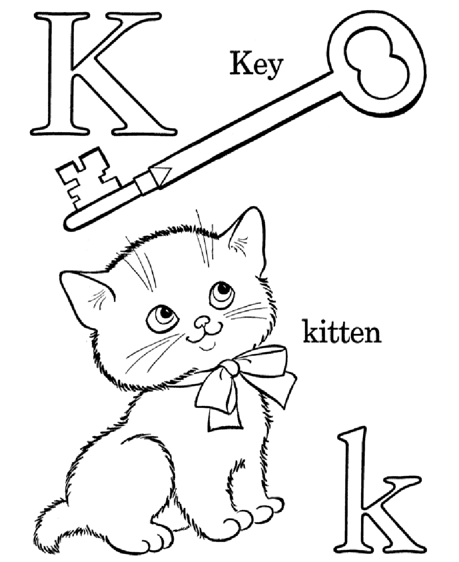 Letter K Kitten