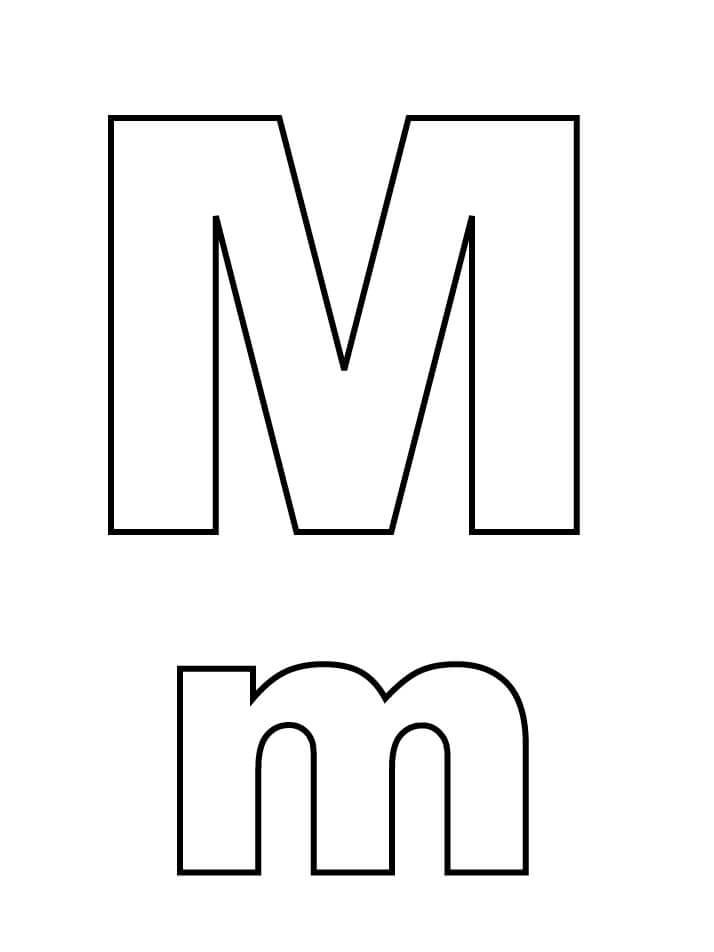 printable letter m