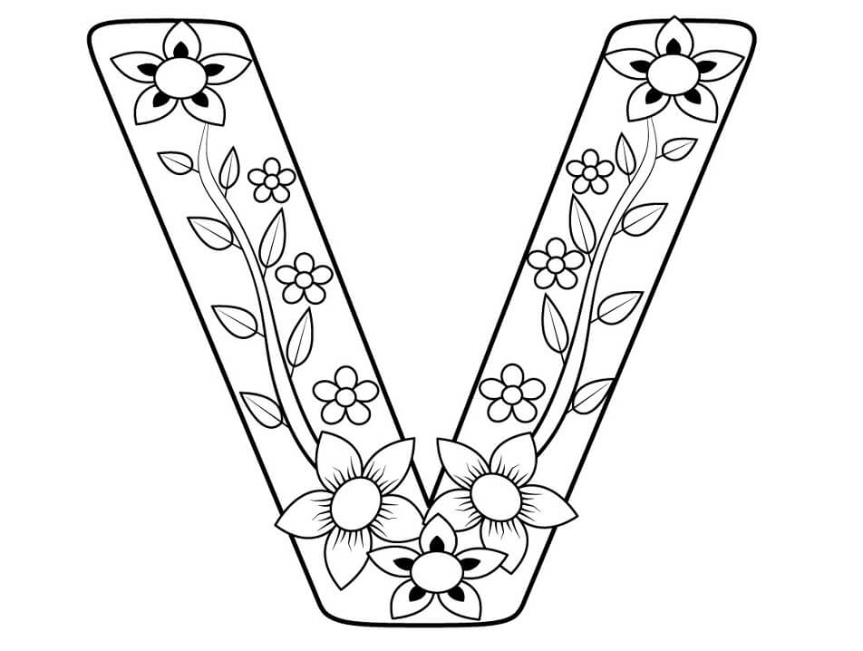 Letter V 4 Coloring Page Free Printable Coloring Pages For Kids