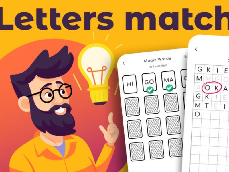 Letters Match Puzzle Game