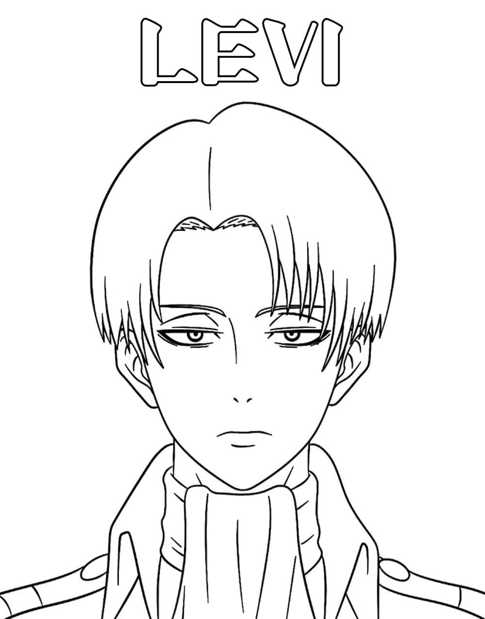 Levi Ackerman Coloring Pages Free Printable Coloring Pages For Kids