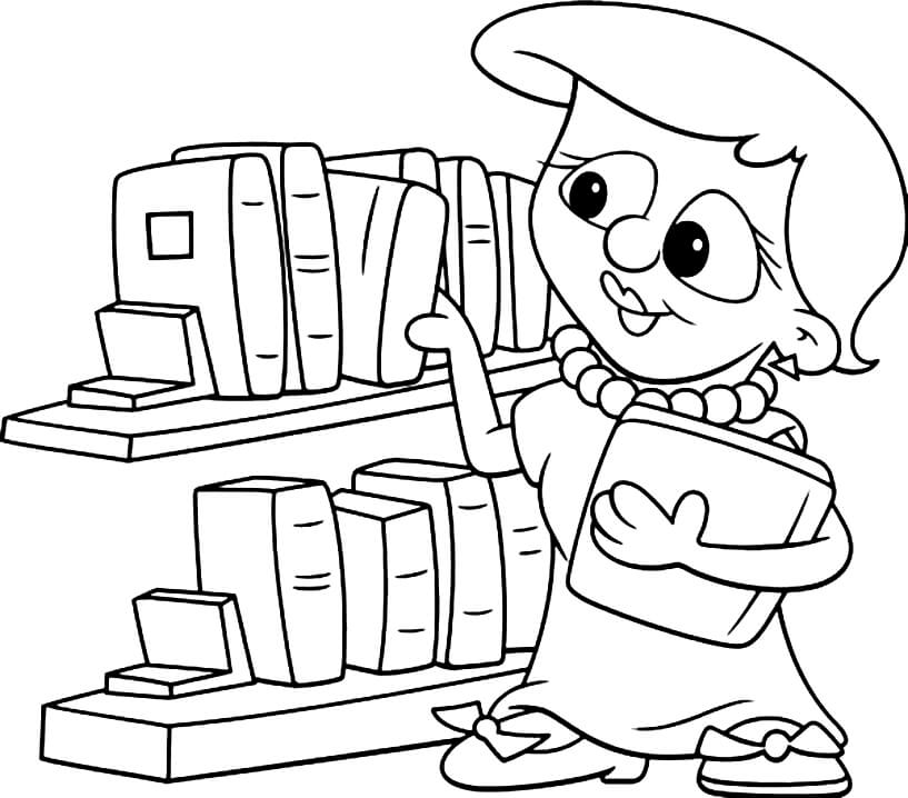 Librarian Coloring Pages - Free Printable Coloring Pages for Kids