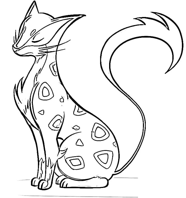 Liepard Coloring Pages - Free Printable Coloring Pages for Kids