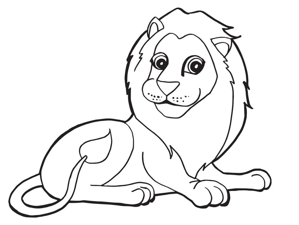 Lion to Color Coloring Page - Free Printable Coloring Pages for Kids