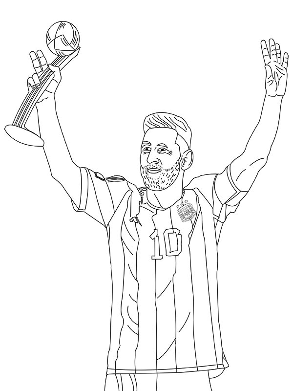 Messi Coloring Pages P S G - Free Printable Templates