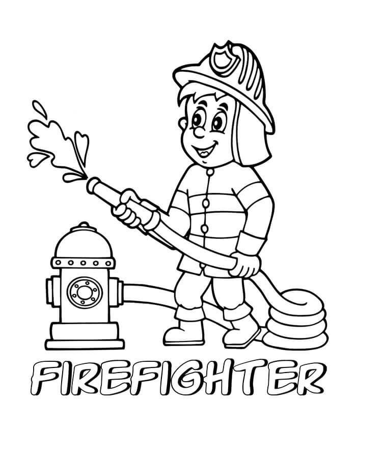 Printable Firefighter Coloring Pages For Adults / Firefighter Coloring