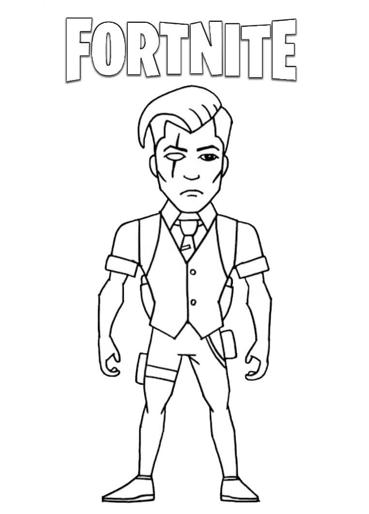 Midas Fortnite Coloring Pages.