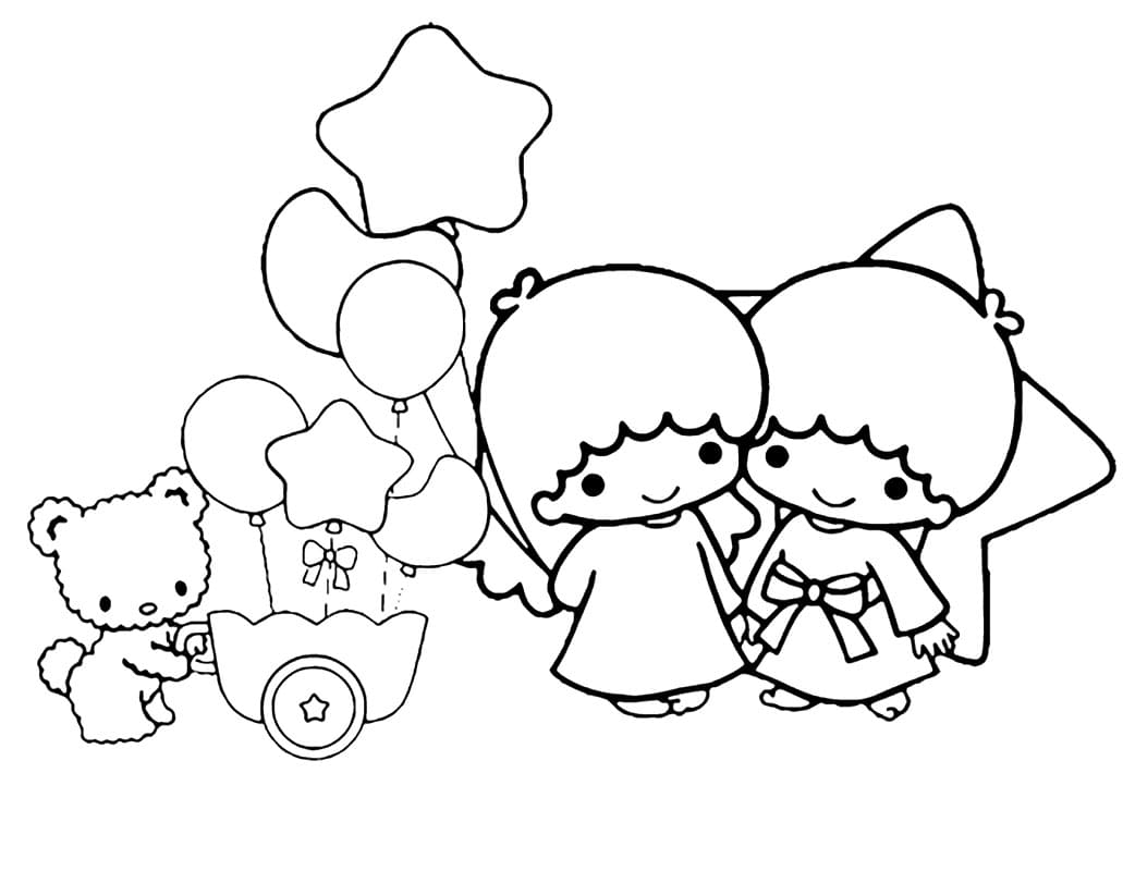Little Twin Stars Coloring Pages   Free Printable Coloring Pages ...