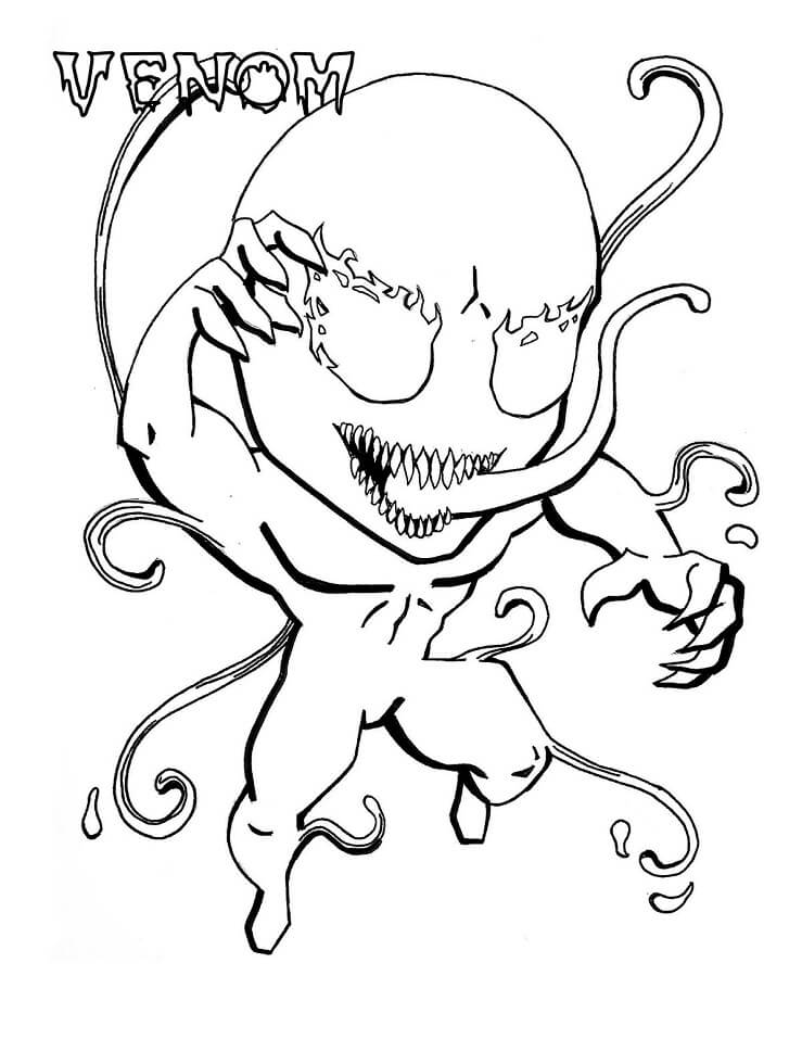 little venom coloring page free printable coloring pages for kids