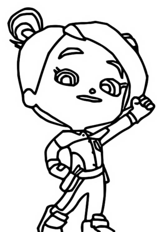 Builder Brock from Mighty Express Coloring Page - Free Printable