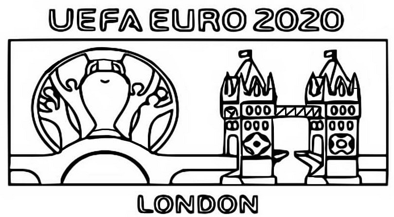 Logo London Euro 2020 2021 Coloring Page Free Printable Coloring Pages For Kids