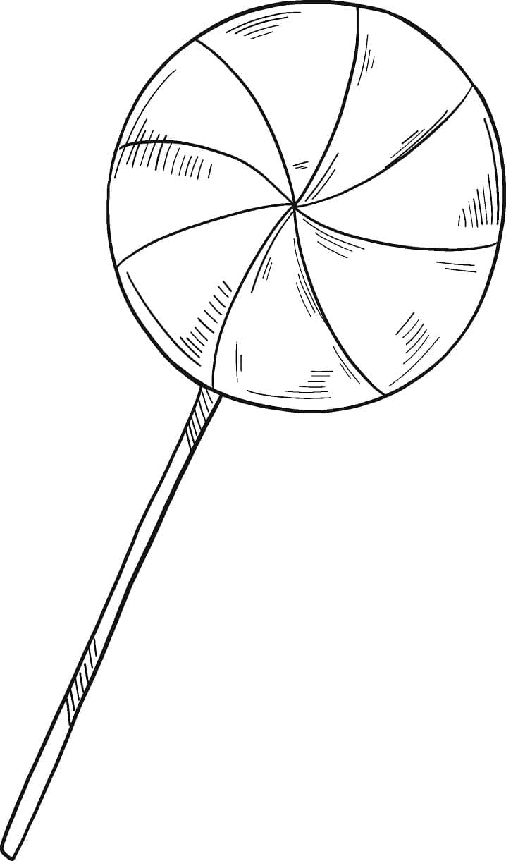 Lollipop for Kids Coloring Page - Free Printable Coloring Pages for Kids