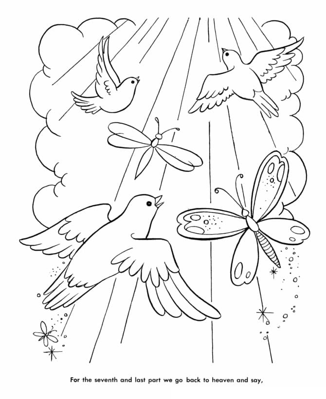 Pray Coloring Page - Free Printable Coloring Pages for Kids