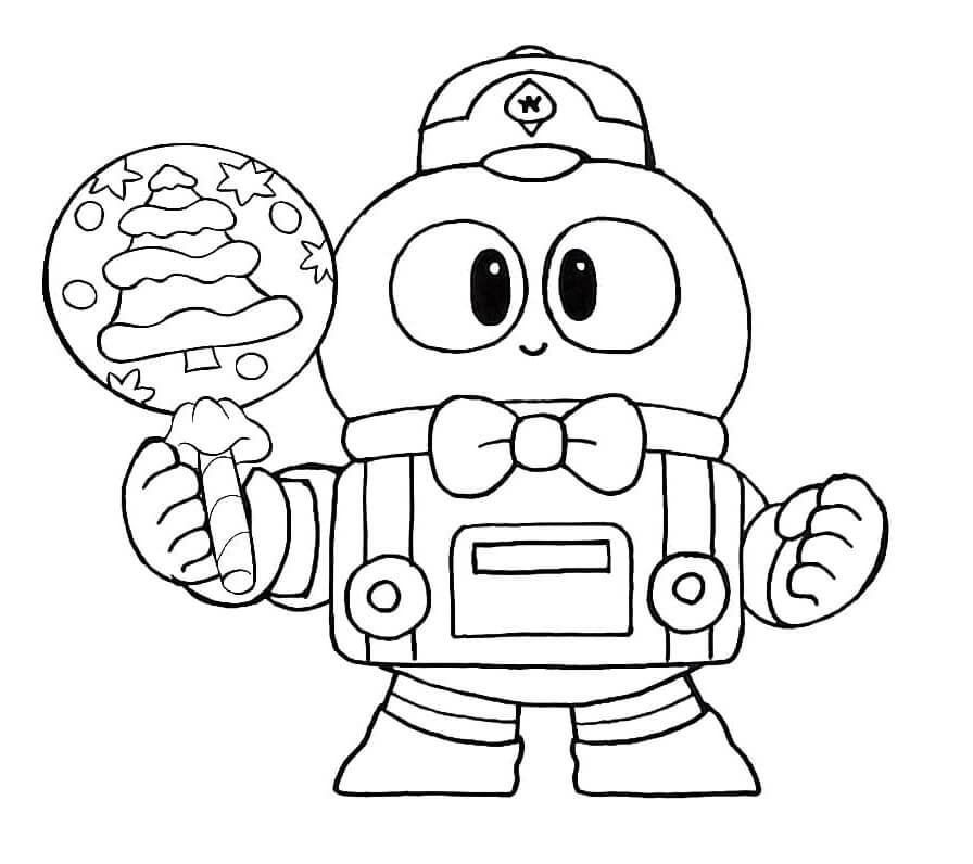 Lou Brawl Stars Coloring Pages Free Printable Coloring Pages For Kids