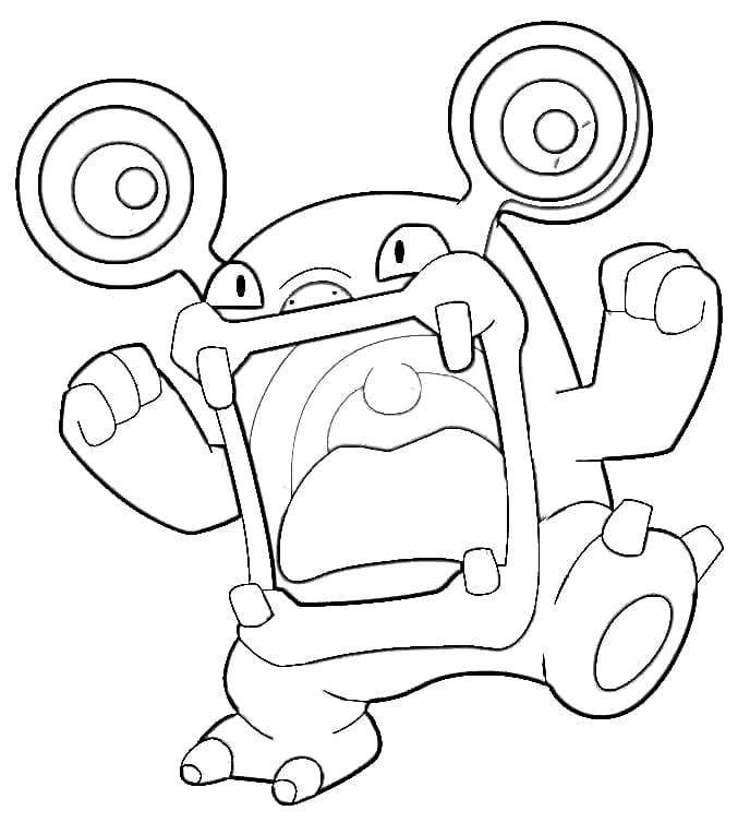 loudred coloring page easy pokemon