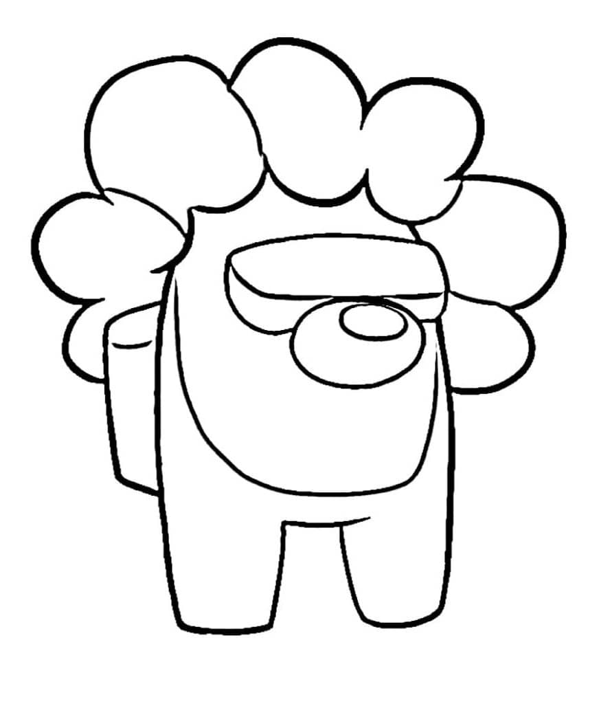 Lovely Among Us Coloring Page - Free Printable Coloring Pages for Kids