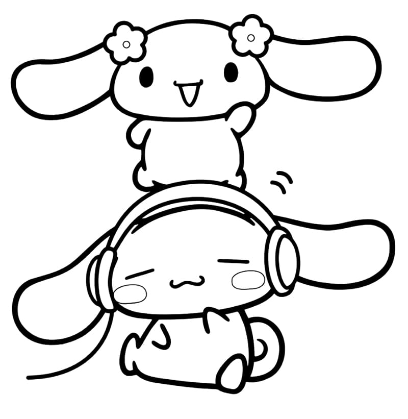 Lovely Cinnamoroll Coloring Page Free Printable Coloring Pages for Kids