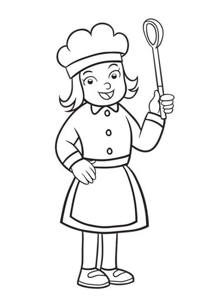 Chef Coloring Pages Free Printable Coloring Pages for Kids