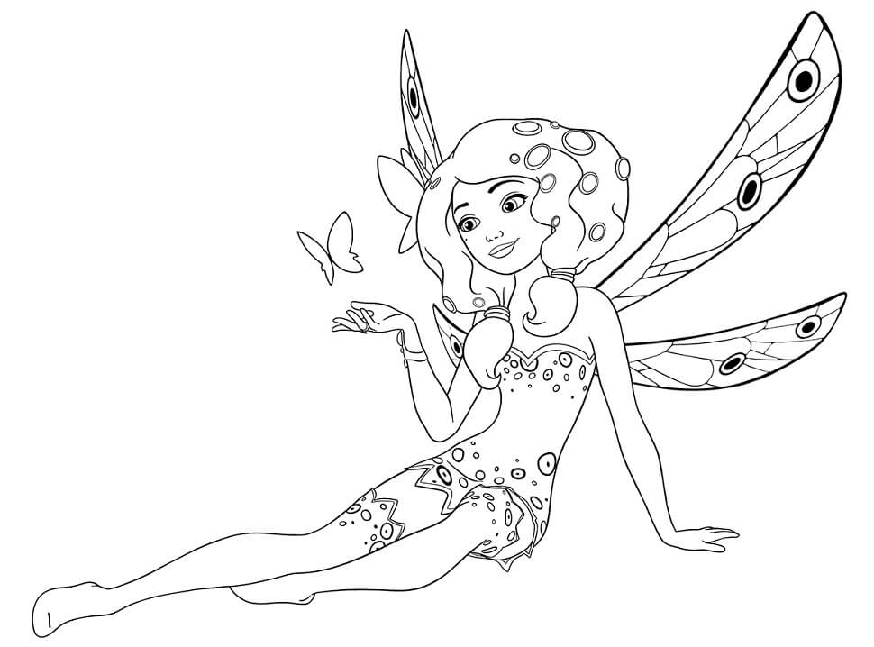 Lovely Mia From Mia And Me Coloring Page Free Printable Coloring 