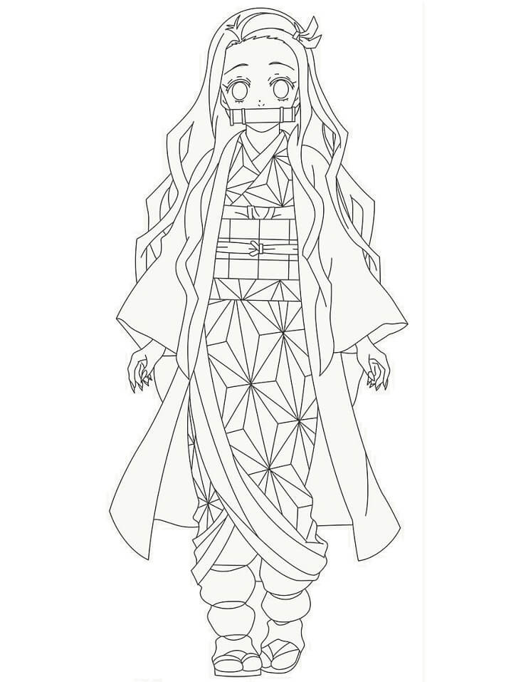 Nezuko Coloring Pages  65 Picrures Free Printable