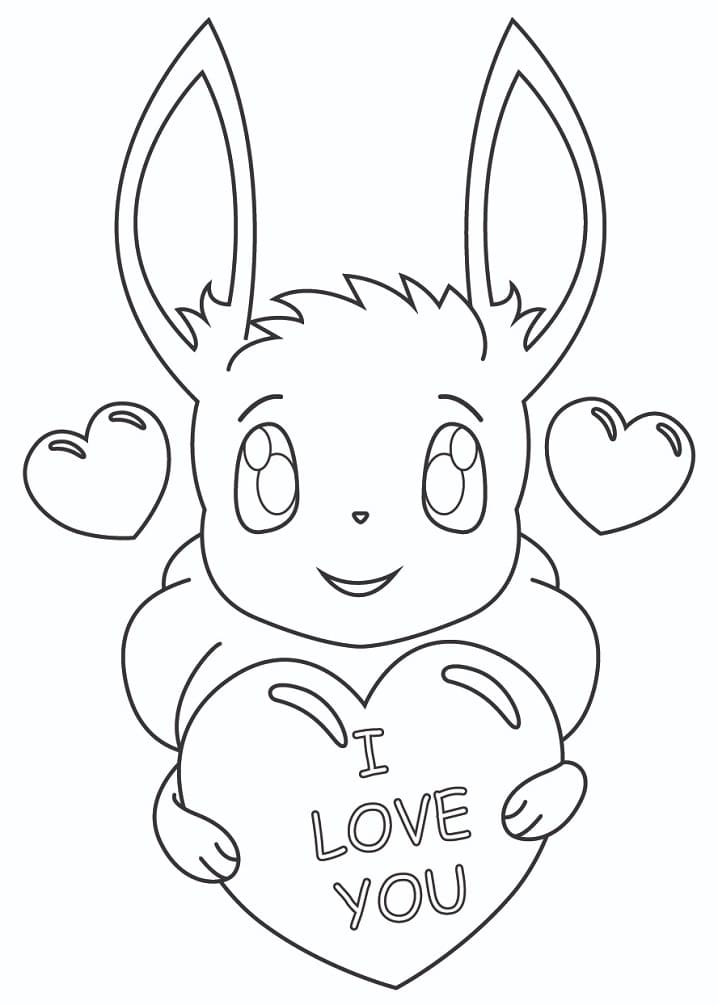 eevee pokemon coloring page