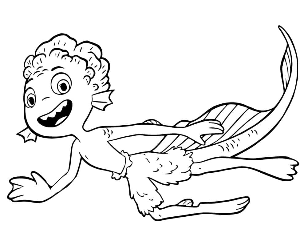 Luca Paguro Coloring Page Free Printable Coloring Pages for Kids