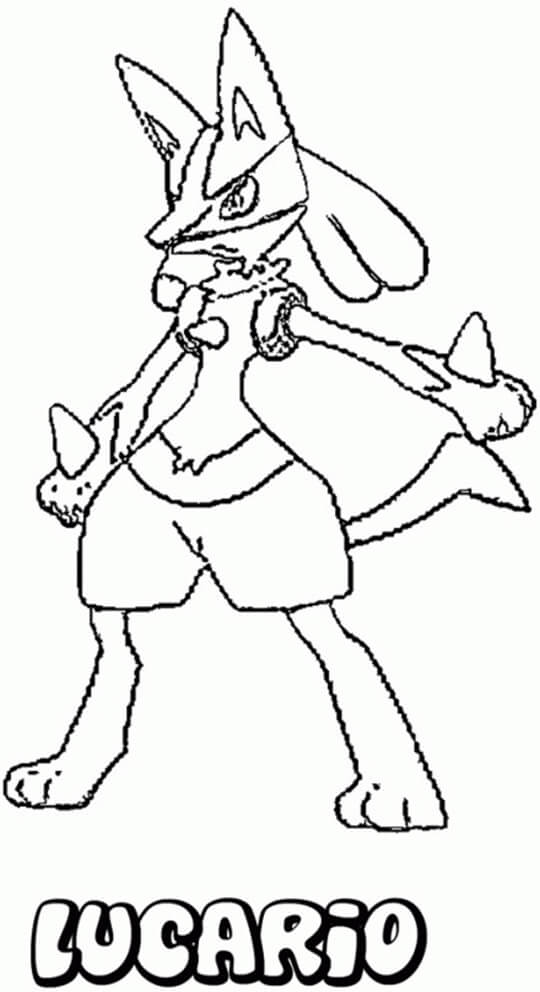 free printable coloring pages of lucario - Google Search