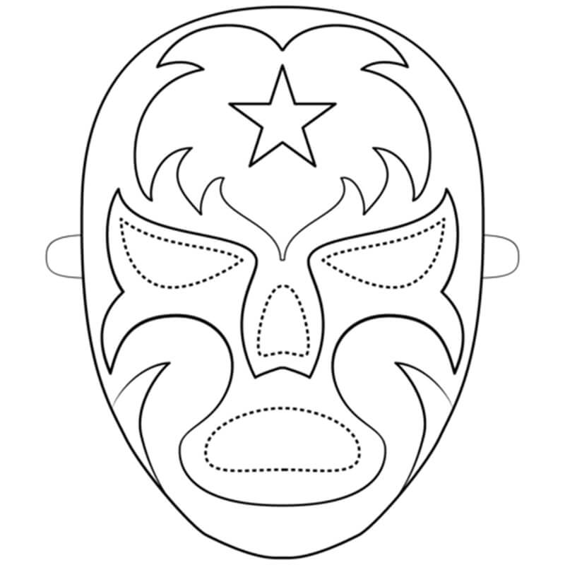 Lucha Libre Mask Template