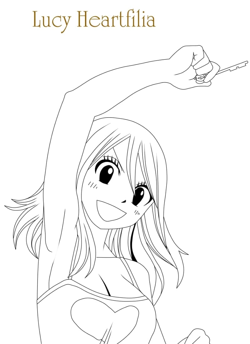 Lucy Heartfilia Coloring Pages.