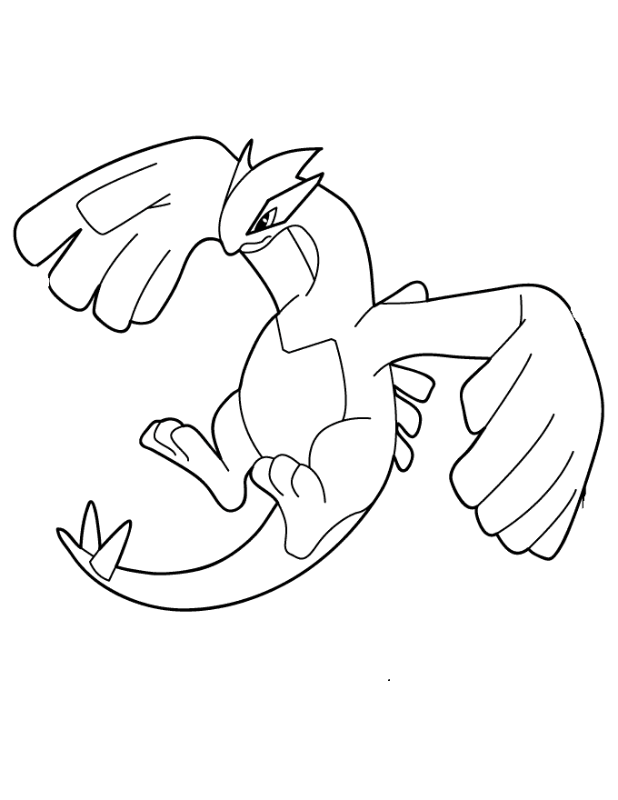 transmissionpress: Free Printable Pokemon Lugia Coloring Pages